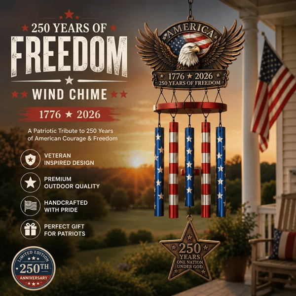 250 Years of Freedom Commemorate Wind Chime