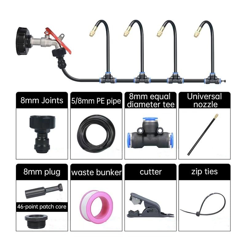 🔥2026 HOT SALE 49% OFF💗 360° Curved Garden Automatic Irrigation System
