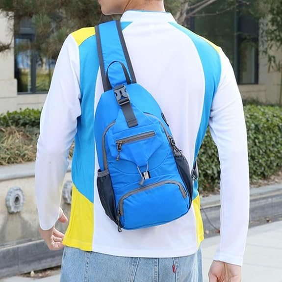 π Packable Small Crossbody Sling Backpack with Side Pouch - β¨ Perfect for Hiking and Traveling