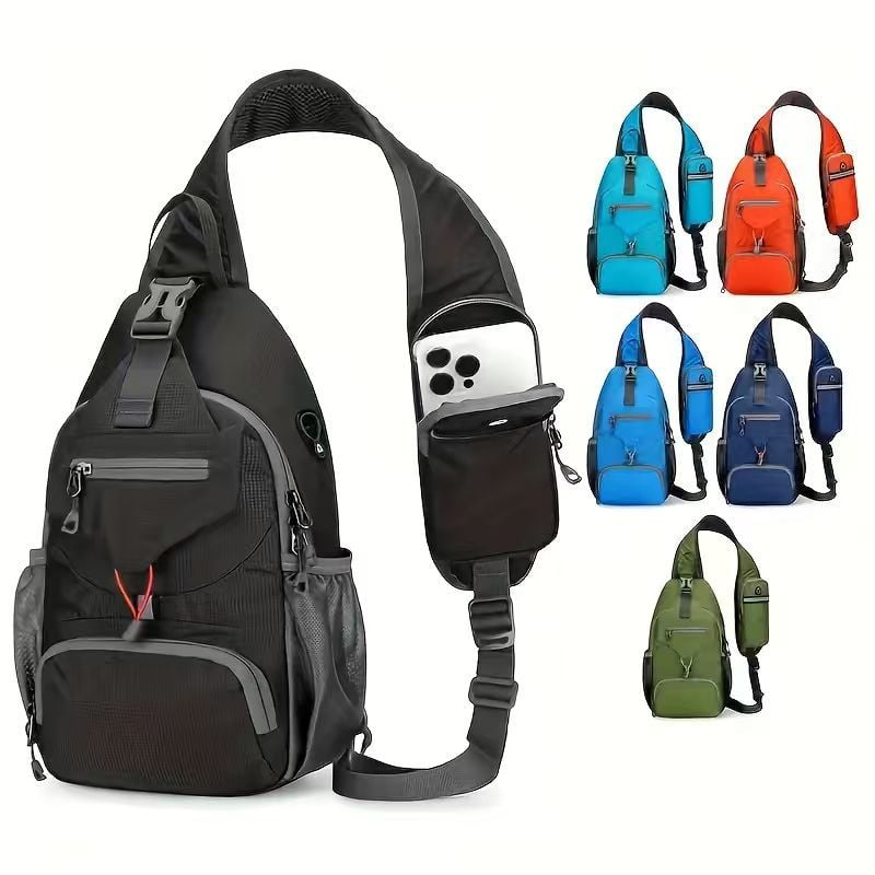 π Packable Small Crossbody Sling Backpack with Side Pouch - β¨ Perfect for Hiking and Traveling