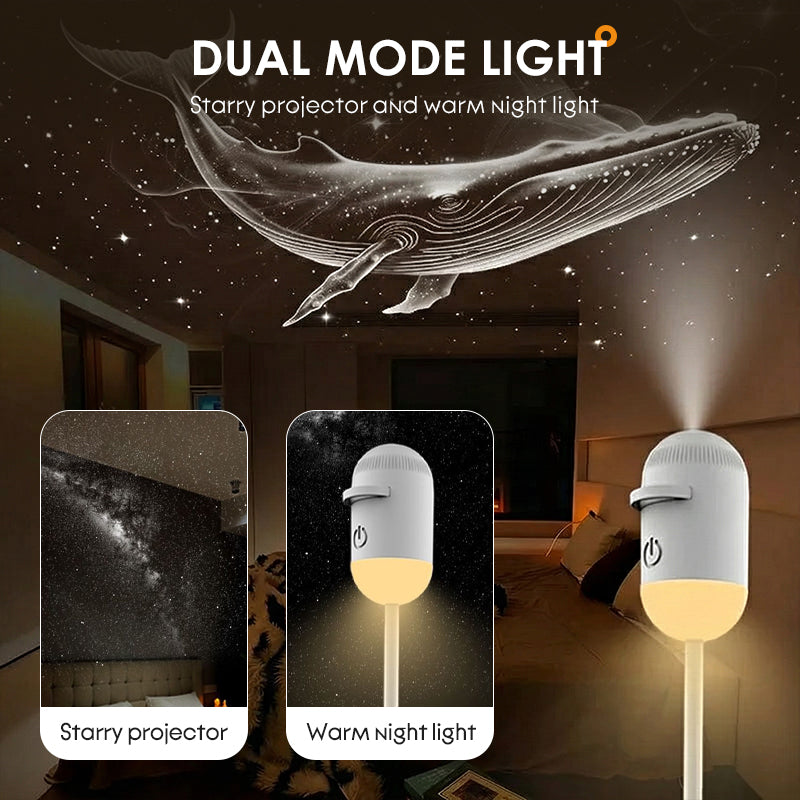 🔭 50% OFF NOW! 🌌 2-in-1 Starry Sky Projector & Night Light – Dual Modes, Interchangeable Films & USB Powered – Calm Nights, Magical Rooms 🛌